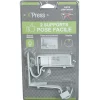 Support tringle ø2 cm Blanc pose facile Mur Plafond Sans Perceuse x2