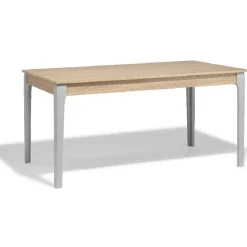 Table 6 couverts Lily grise et bois clair