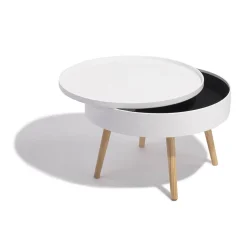 Table basse coffre blanche Bergen