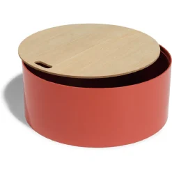 Table basse coffre Kuub terracotta