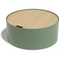 Table basse coffre Kuub vert olive