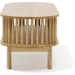 Table basse Gaïa bambou naturel - L100xP39xH36,5 cm