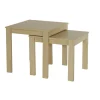 Table basse gigogne extensible bois x2