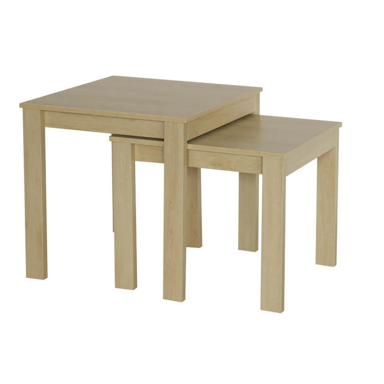 Table basse gigogne extensible bois x2