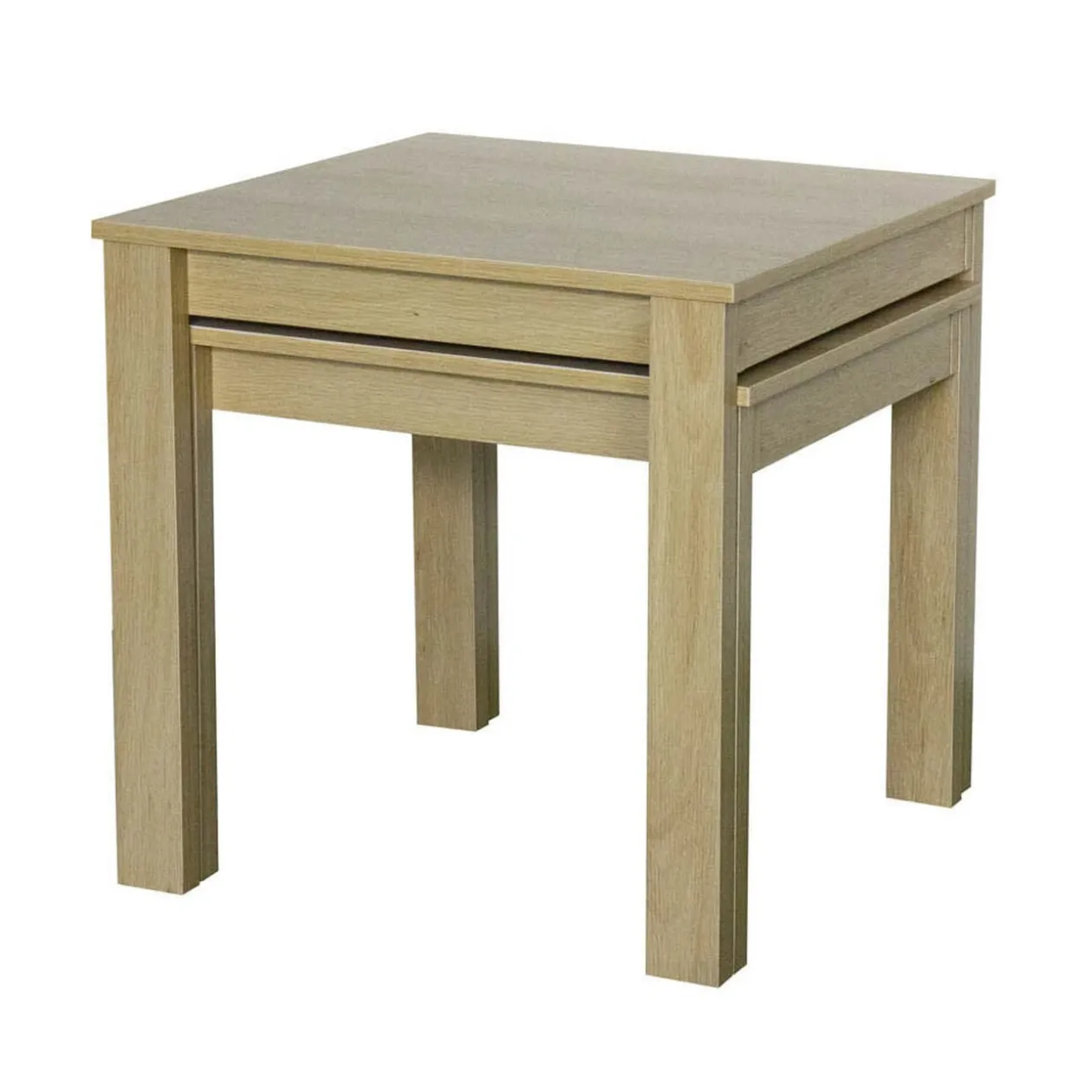 Table basse gigogne extensible bois x2