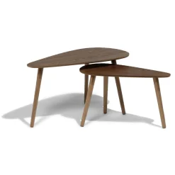 Table basse gigogne Néréa x2 bois marron