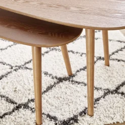 Table basse gigogne Néréa x2 bois marron