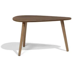 Table basse gigogne Néréa x2 bois marron
