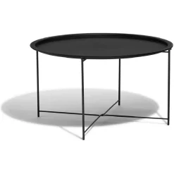 Table basse Maddy en métal noir