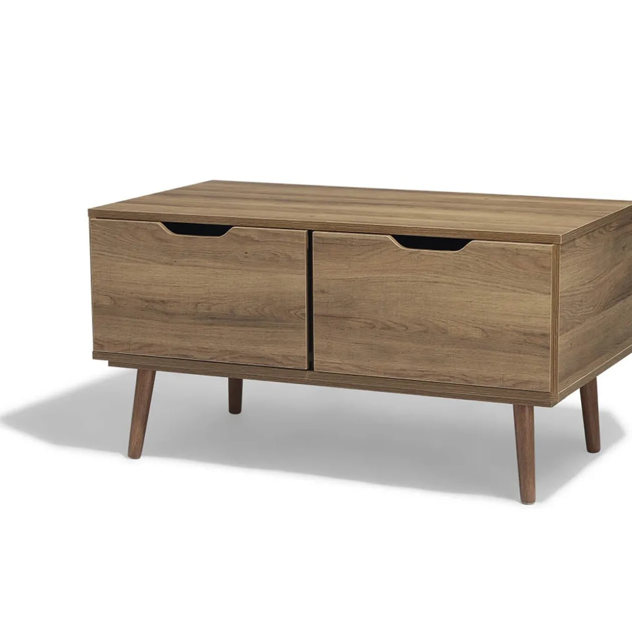 Table basse naturelle Ellie 2 tiroirs