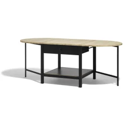 Table basse rabattable noire Bristol 1 tiroir
