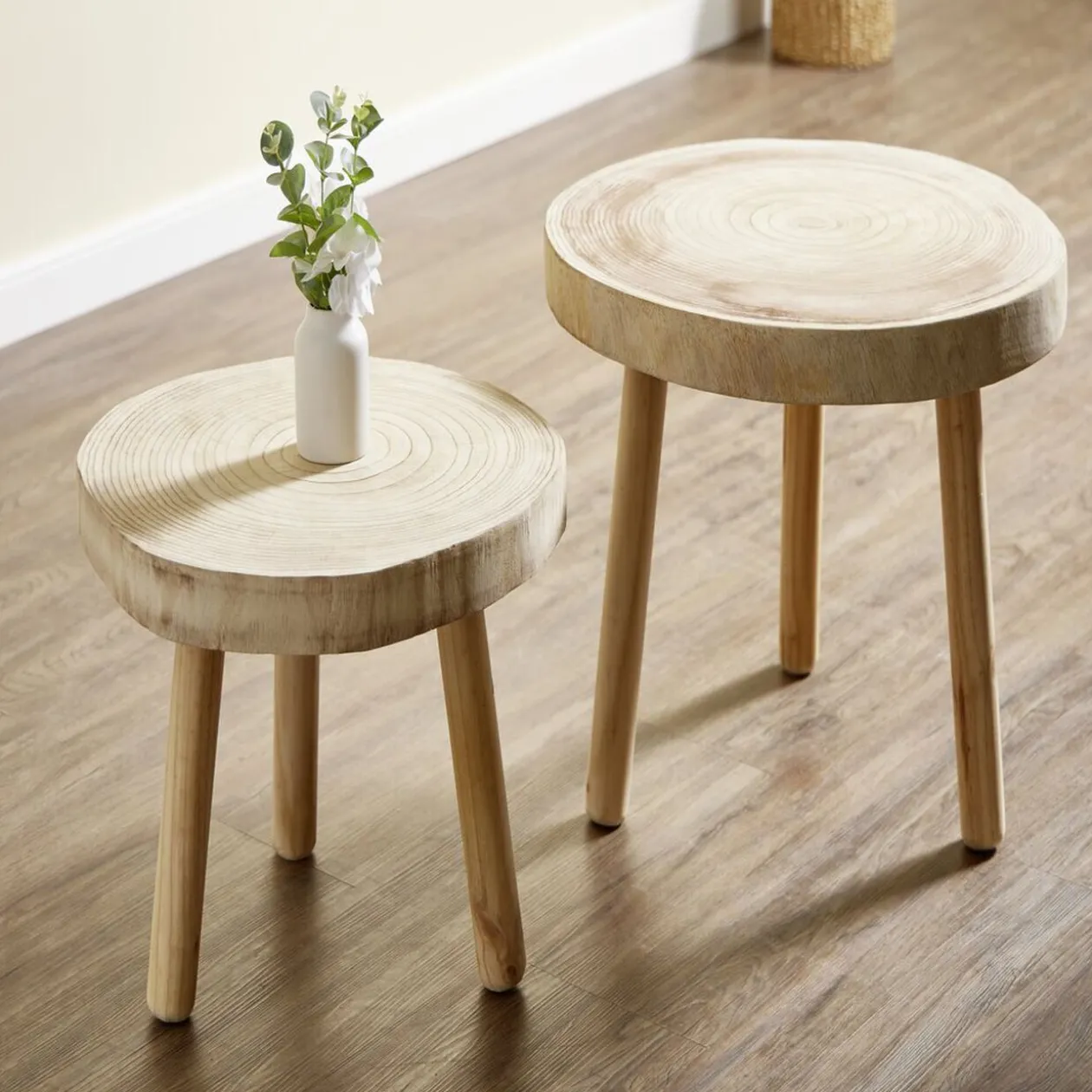 Table basse Rustik Ø54xH42cm bois