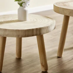 Table basse Rustik Ø46xH35cm bois