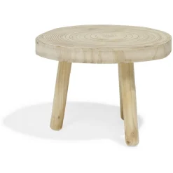 Table basse Rustik Ø46xH35cm bois