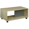 Table basse Sydney naturel gris 92x50xH41,5 cm