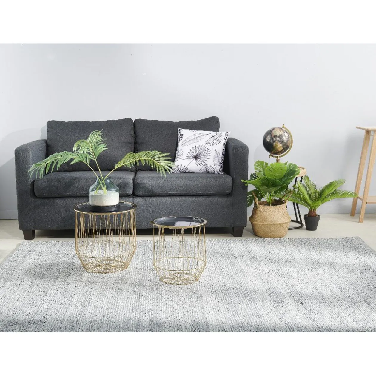 Table d'appoint plateau armature dorés petit modèle