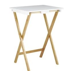 Table d'appoint pliante en bois