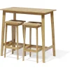 Table de bar et tabourets Baïa bambou naturel