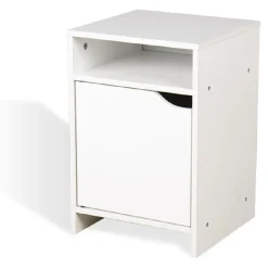 Table de chevet Adam en bois blanc