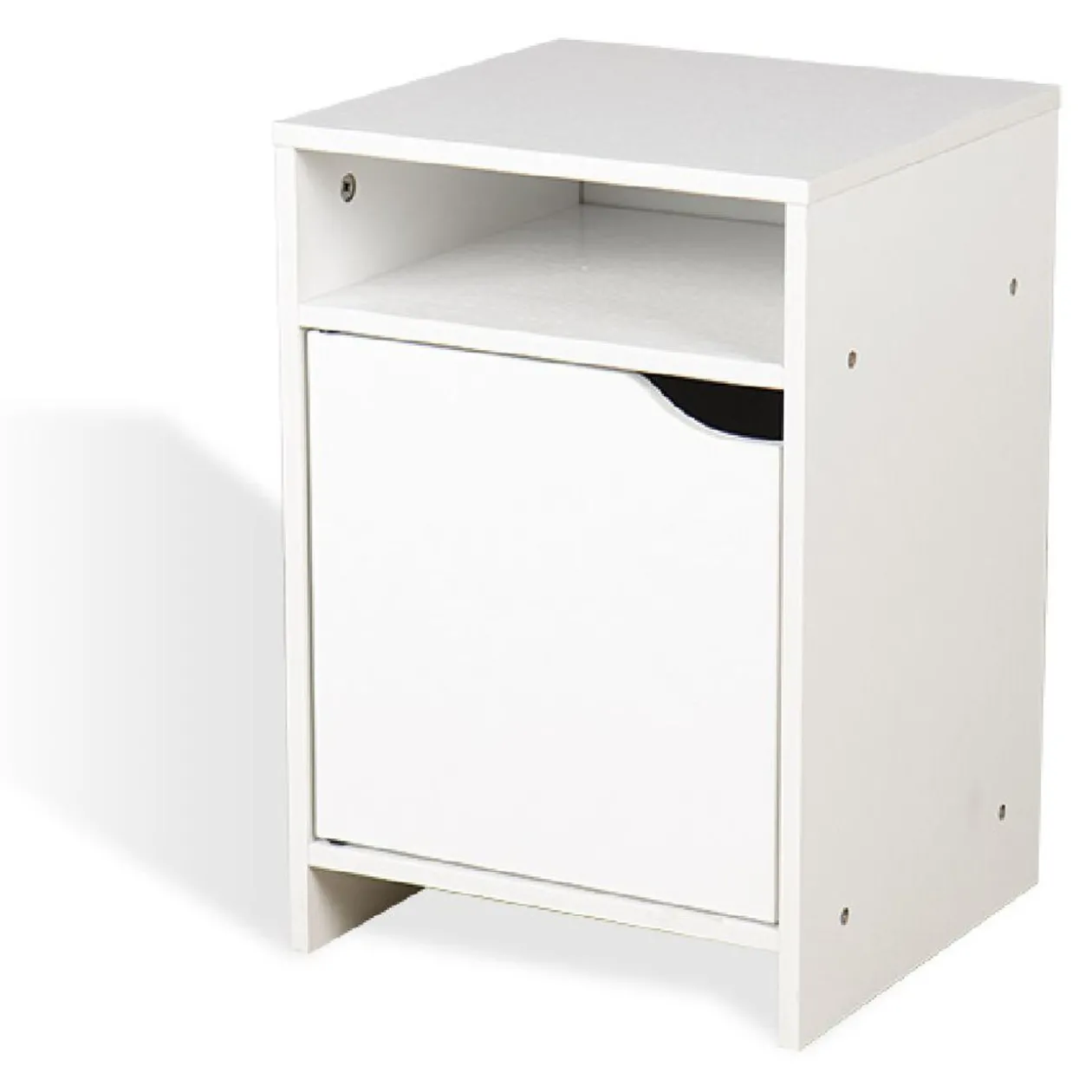 Table de chevet Adam en bois blanc