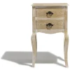 Table de chevet Cassandre naturelle 2 tiroirs