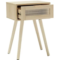 Table de chevet esprit vintage naturel