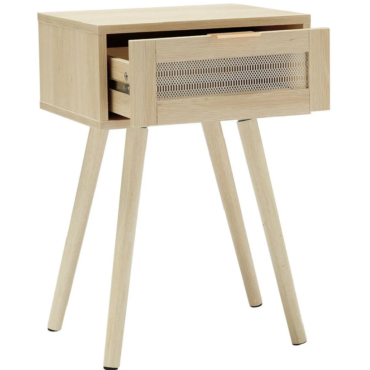 Table de chevet esprit vintage naturel