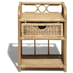 Table de chevet Inaya naturelle 1 tiroir et 1 étagère