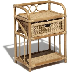 Table de chevet Inaya naturelle 1 tiroir et 1 étagère