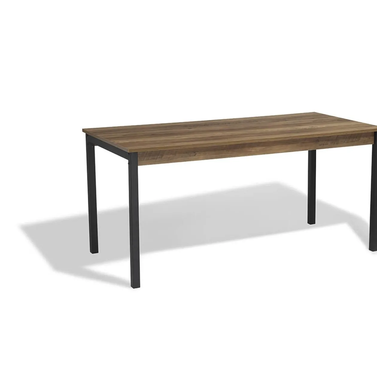 Table repas Chicago naturelle et noire 8 couverts