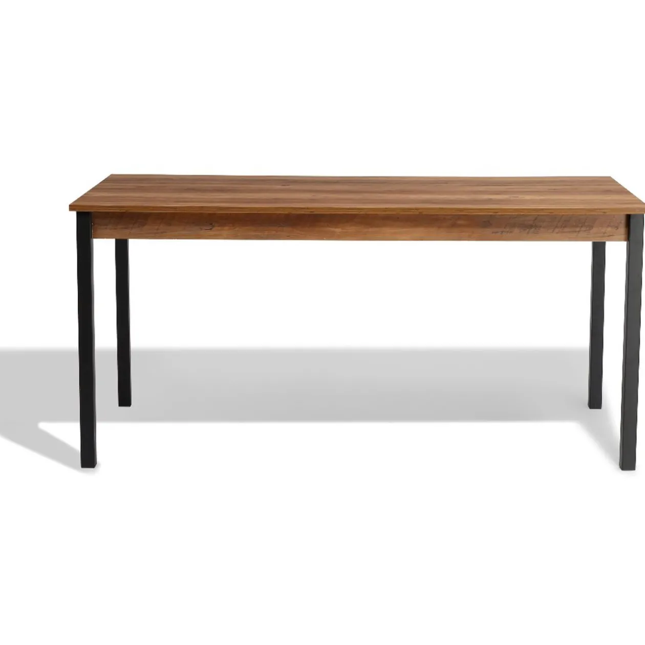 Table repas Chicago naturelle et noire 8 couverts