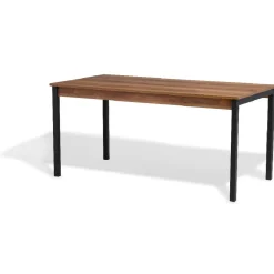 Table repas Chicago naturelle et noire 8 couverts