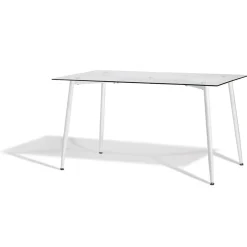 Table repas Gaby blanche 6 couverts