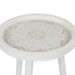 Table ronde bois blanc
