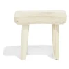 Tabouret bois naturel L27x17xH24cm