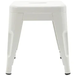 Tabouret carré empilable en métal uni