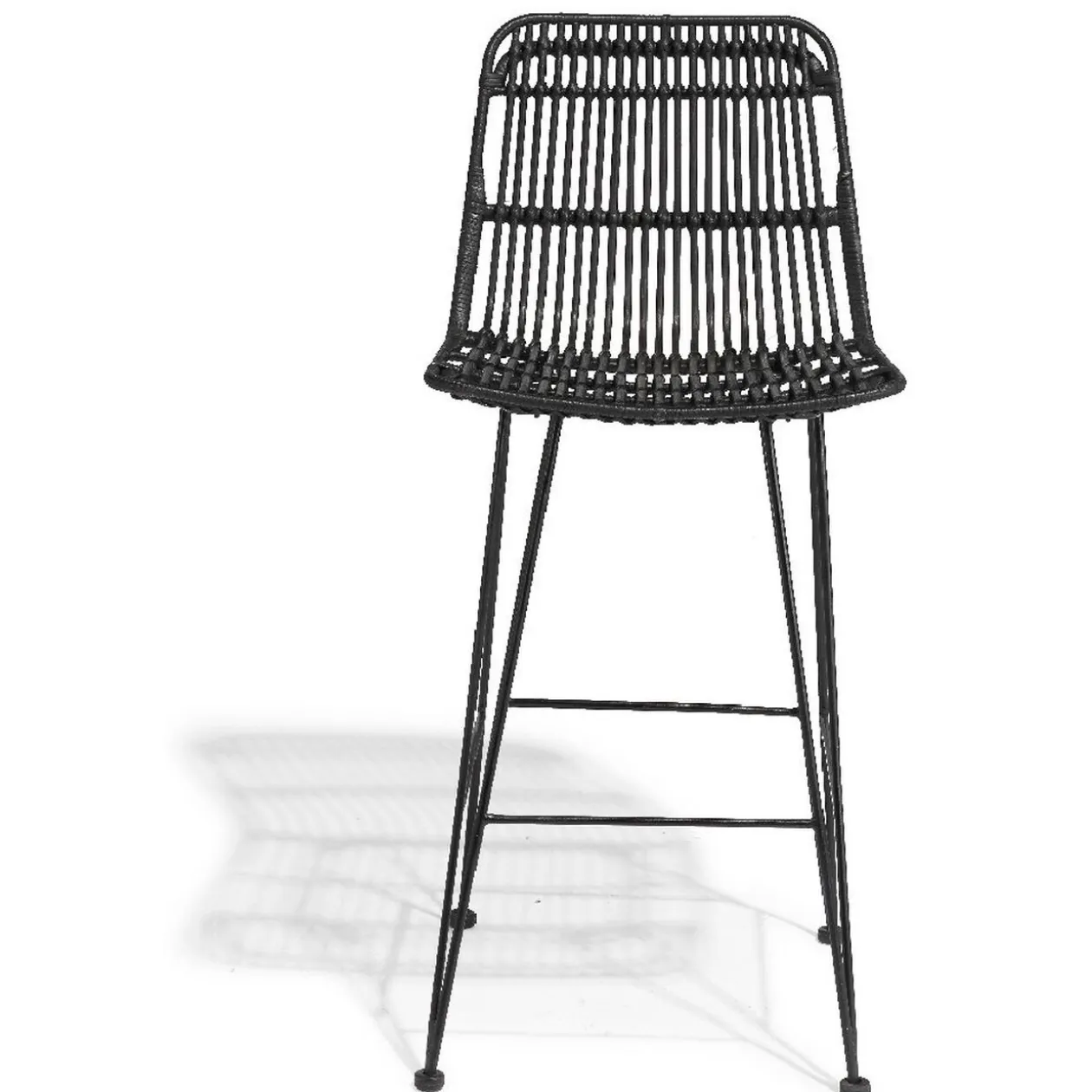 Tabouret de bar Banyan noir x2