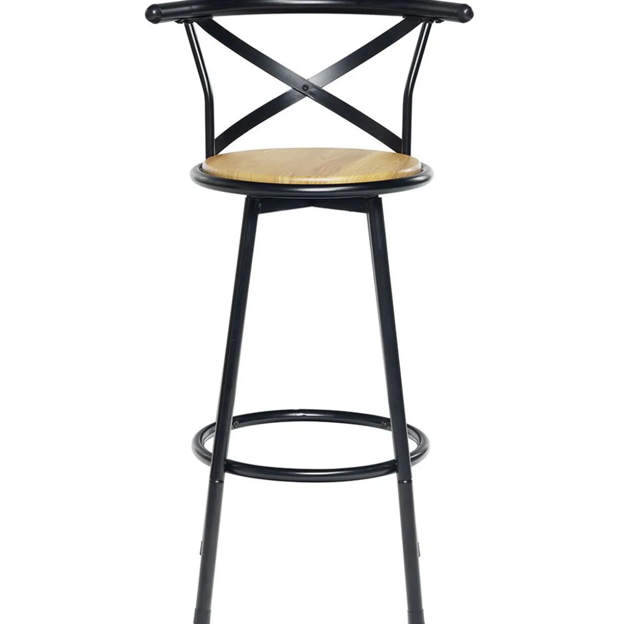 Tabouret de bar Bistrot noir x2