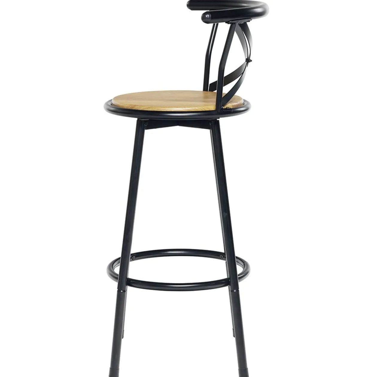 Tabouret de bar Bistrot noir x2