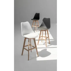 Tabouret de bar Chloé gris anthracite x 2
