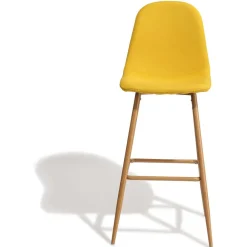 Tabouret de bar Gaby jaune moutarde x 2