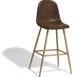 Tabouret de bar Gaby marron x 2