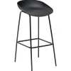 Tabouret de Bar Izan Noir - 42,5x46xH82cm x2