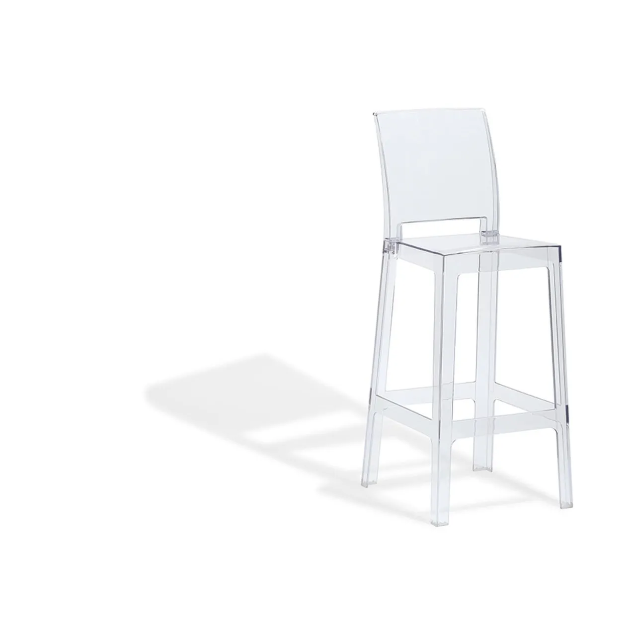 Tabouret de bar Lisa transparent x 2
