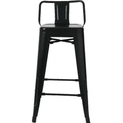 Tabouret de bar métal noir industriel