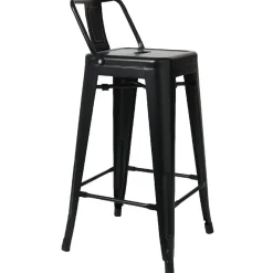 Tabouret de bar métal noir industriel