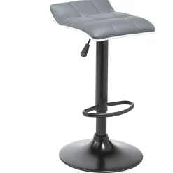 Tabouret de bar rotatif 360° Majestik gris anthracite