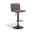 Tabouret de bar rotatif gris clair King