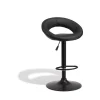 Tabouret de bar rotatif Luna noir