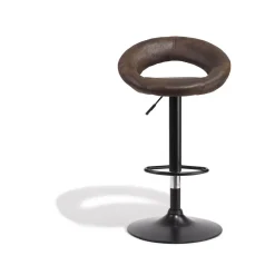 Tabouret de bar rotatif Luna marron